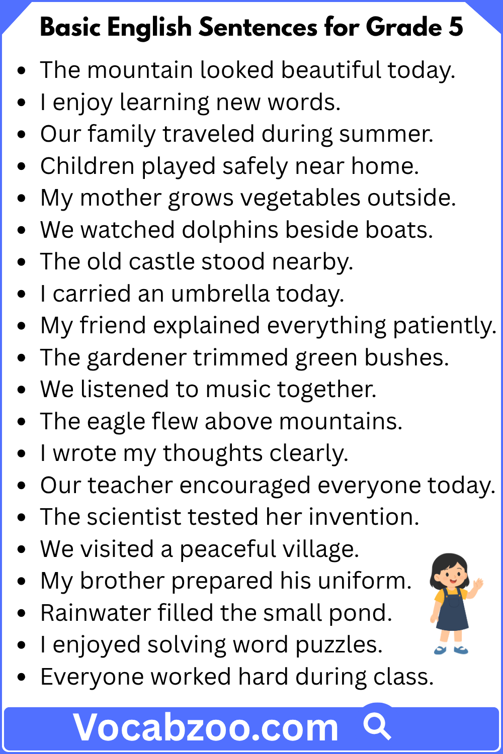 Basic English Sentence