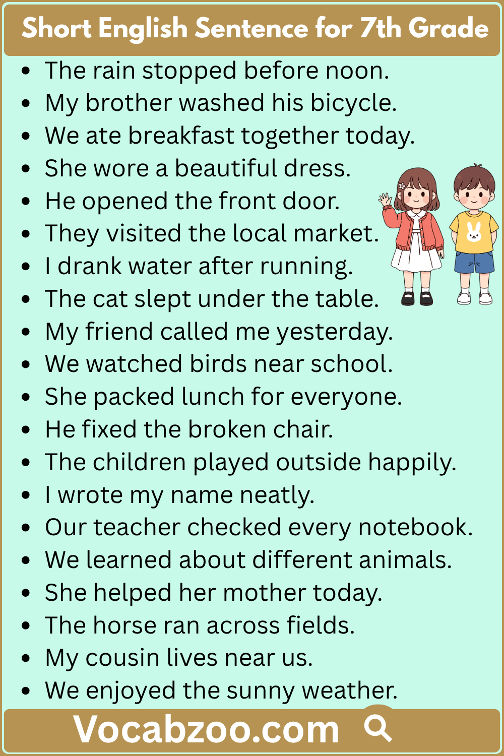 Short English Sentence