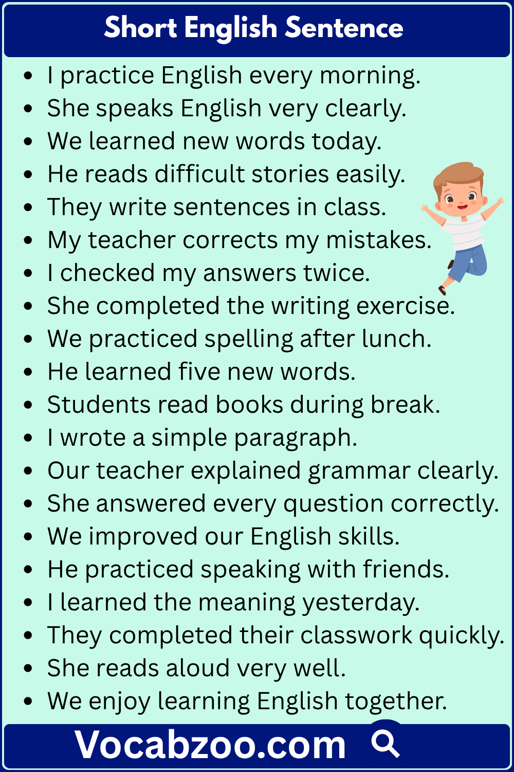 Short English Sentence